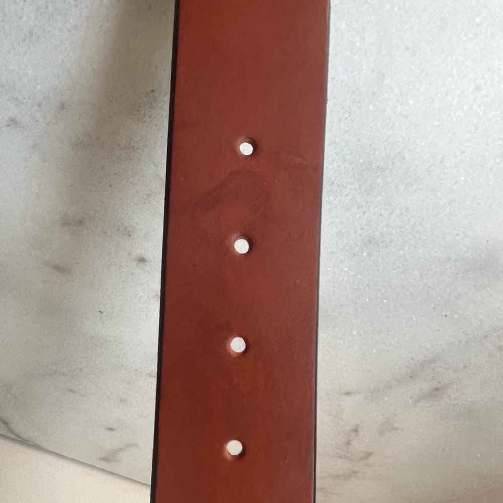 Frank Daniel Buckle Casual 1 1/2" wide Genuine Leather Belt . Italy .39.5” Long - Picture 13 of 16